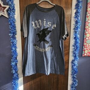 Warner Bros. Ravenclaw Blue and Gray Tee